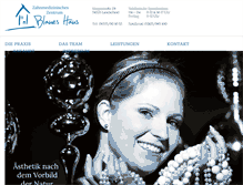 Tablet Screenshot of bluehouse-dentalcenter.com